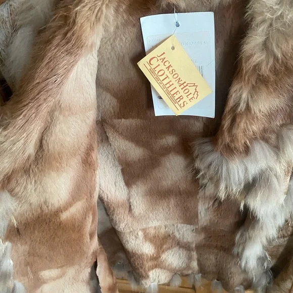 JACKSONhole furs Brown Faux Fur Jacket new